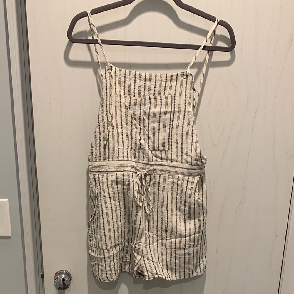 Easel Linen Shortalls